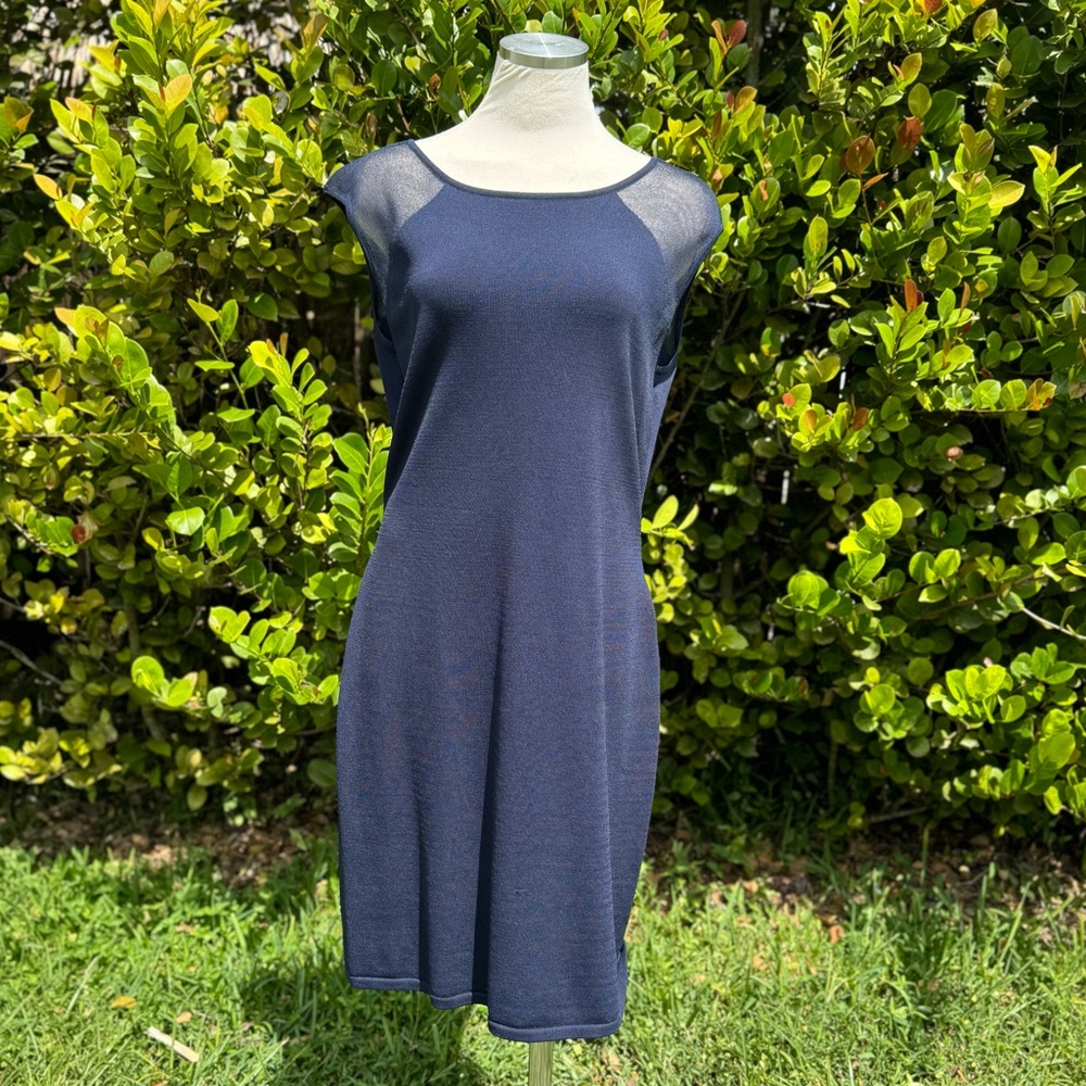 NWOT Navy Blue Classic, sleeveless Ralph Lauren dress